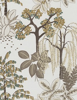Papier peint LOUANE Lutece, Vinyle sur intissé décor Floral / Végétal, jaune