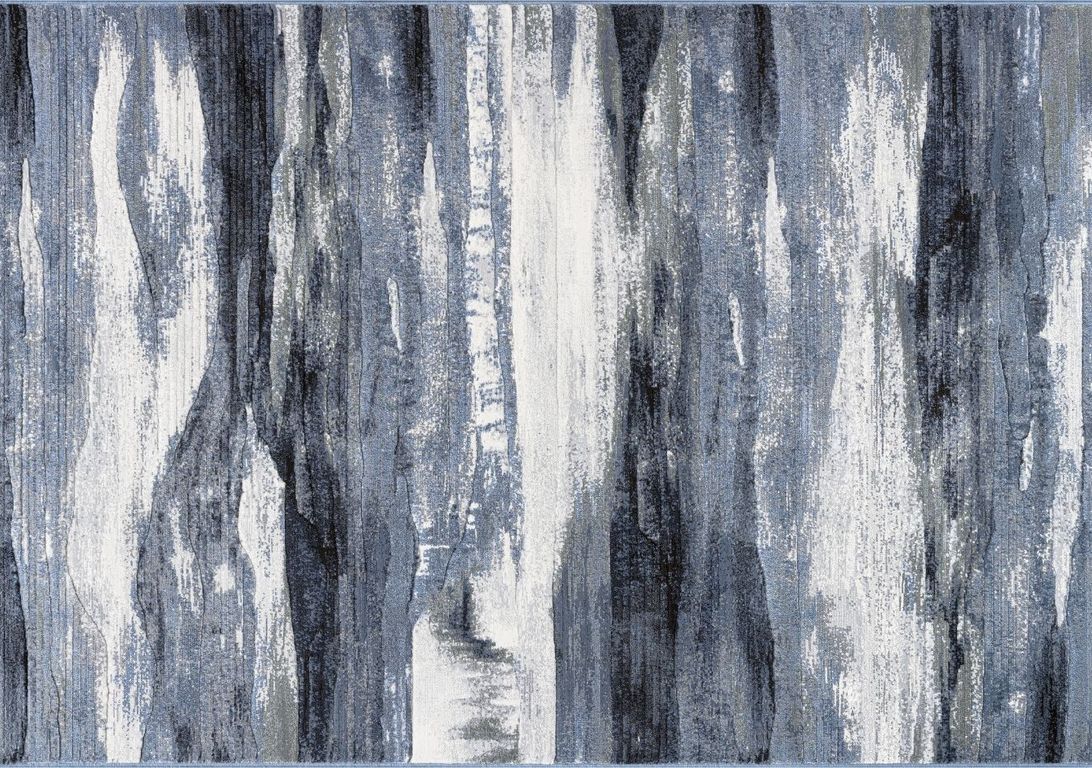 Tapis EVREST , effacé  bleu gris