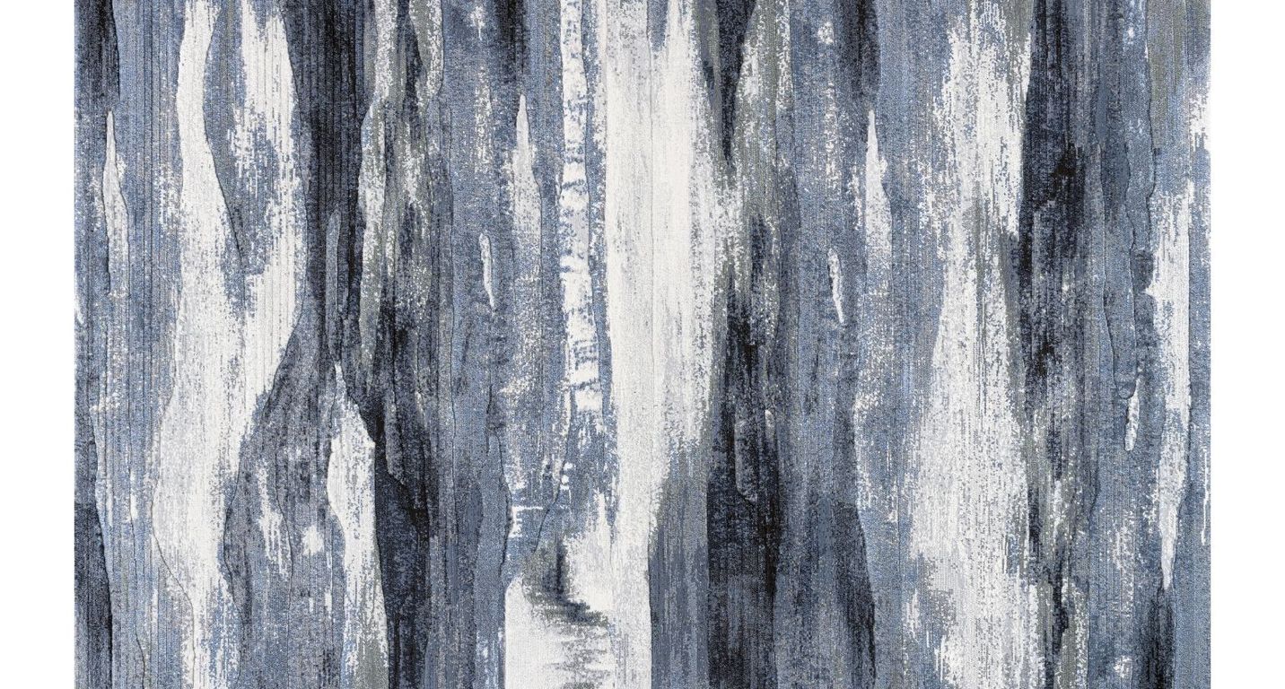 Tapis EVREST , effacé  bleu gris