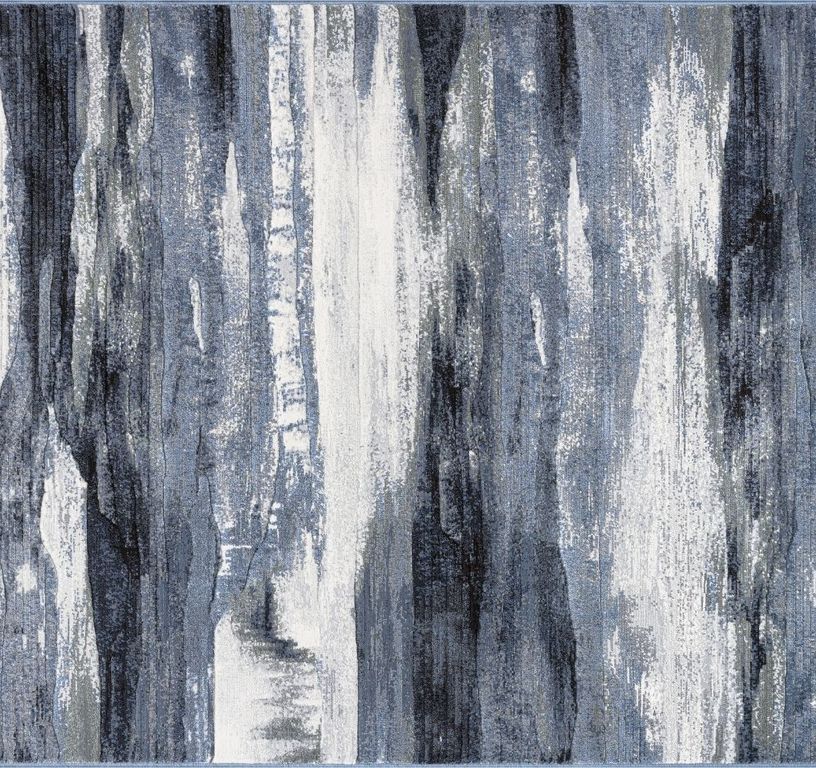 Tapis EVREST , effacé  bleu gris