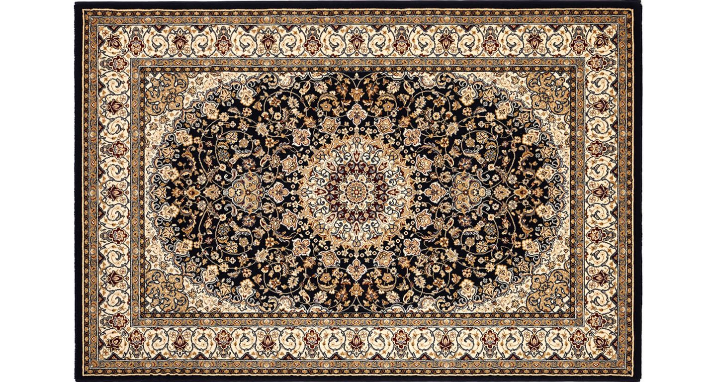 Tapis KASHAN , oriental classique bleu