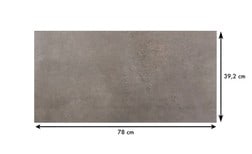 Revêtement minéral composite CERAMIN TILES SJ, moka, dalle 39.20 x 78.00 cm
