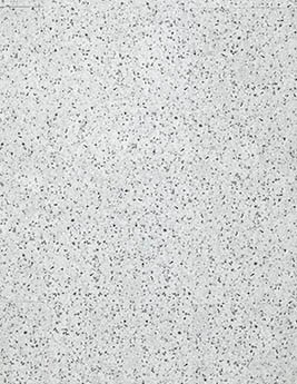 Revêtement minéral composite CERAMIN TILES SJ, terrazzo blanc et gris, dalle 39.20 x 78.00 cm