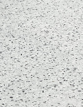 Revêtement minéral composite CERAMIN TILES SJ, terrazzo blanc et gris, dalle 39.20 x 78.00 cm