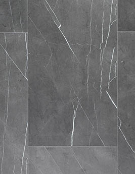 Revêtement minéral composite CERAMIN TILES SJ, gris foncé, dalle 39.20 x 118.00 cm