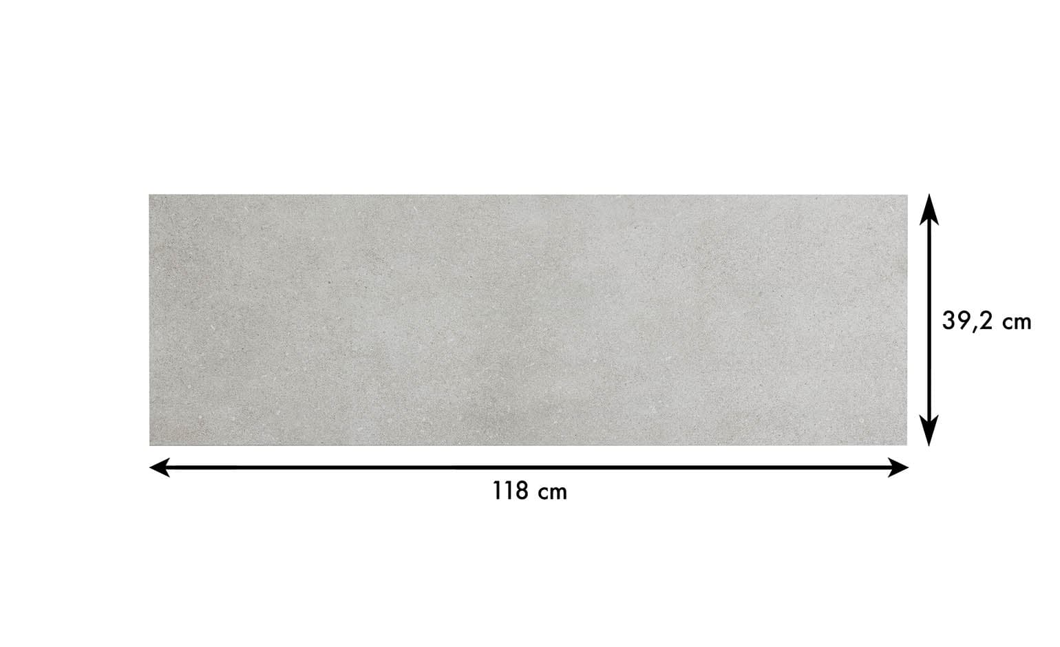 Revêtement minéral composite CERAMIN TILES SJ, sable, dalle 39.20 x 118.00 cm