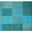 Tapis VINTAGE. Louis De Poortere, patchwork bleu