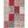 Tapis VINTAGE. Louis De Poortere, patchwork rouge