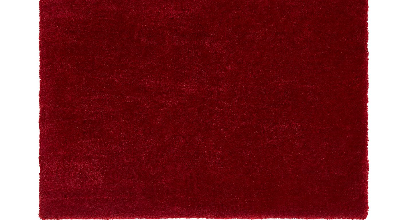 Tapis SMOOTH , uni  rouge