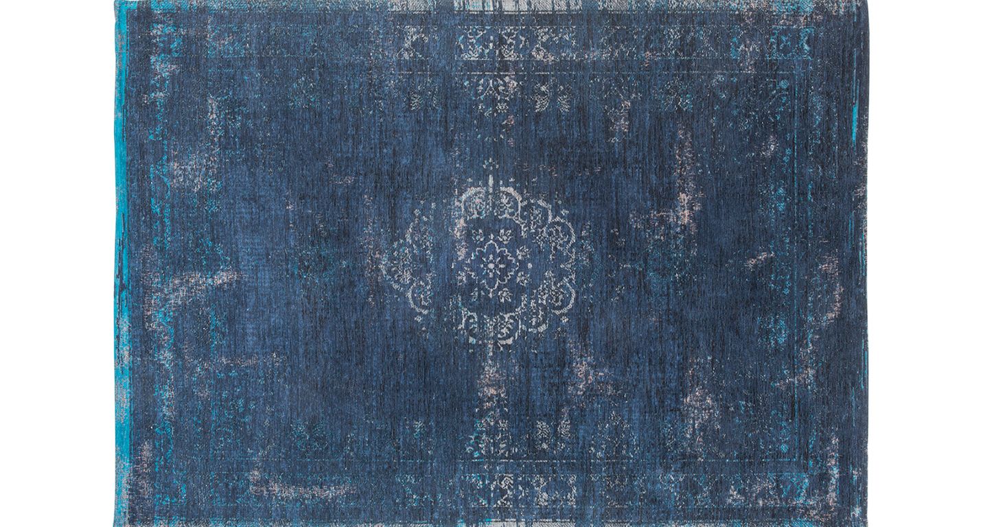 Tapis FADING MEDAILLON Louis De Poortere, oriental classique bleu