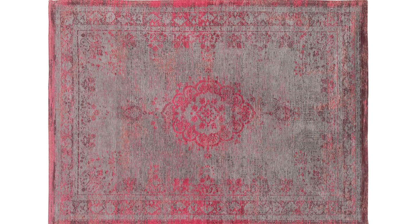 Tapis FADING MEDAILLON Louis De Poortere, oriental classique rose