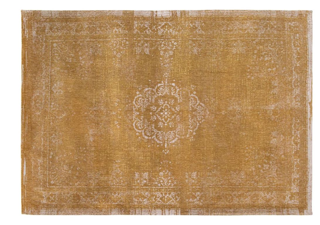 Tapis FADING MEDAILLON Louis De Poortere, oriental classique moutarde