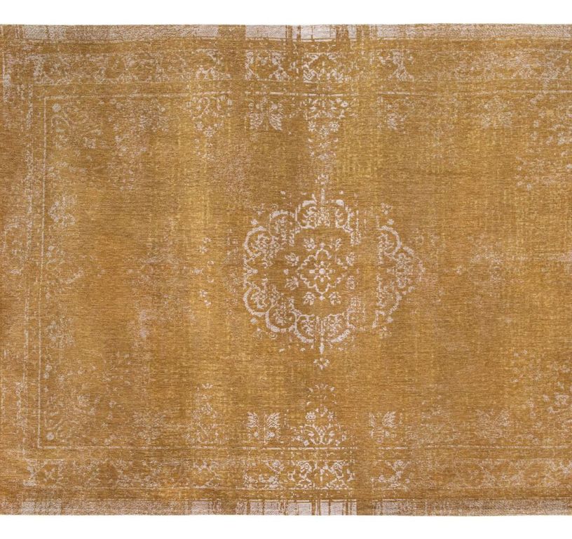 Tapis FADING MEDAILLON Louis De Poortere, oriental classique moutarde