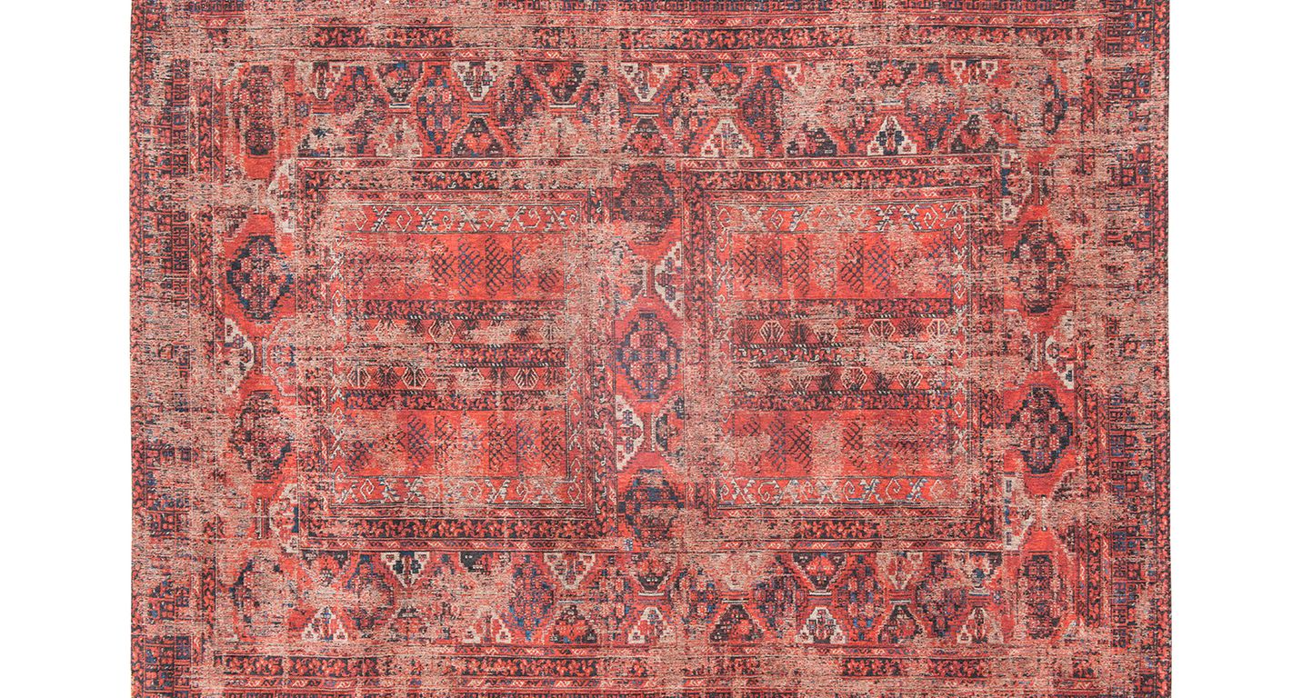 Tapis ANTIQUE HADSHLU Louis De Poortere, oriental hatchlou rouge