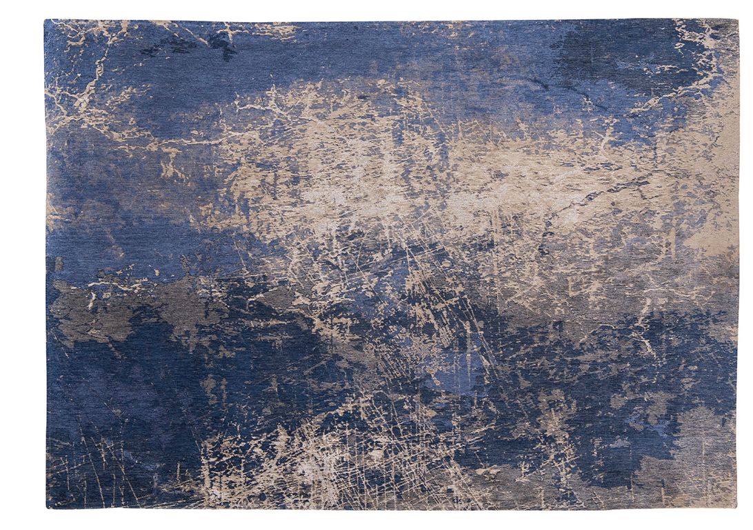 Tapis CRACKS Louis De Poortere, effacé  bleu