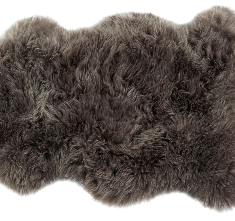 Tapis PEAU COLOR ,   taupe, dim 1.00 x 1.10 m