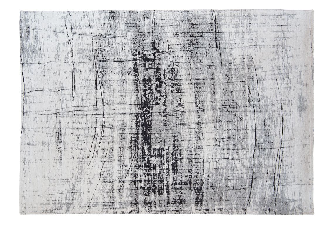 Tapis GRIFF Louis De Poortere, effacé  noir et blanc