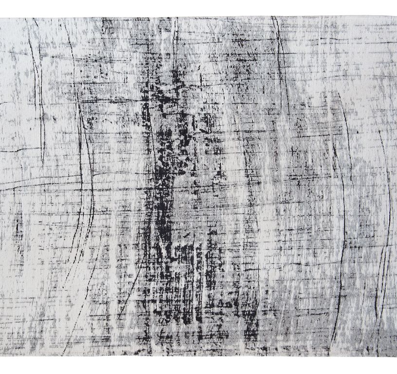 Tapis GRIFF Louis De Poortere, effacé  noir et blanc