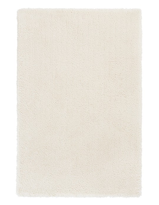 Tapis poil court - Blanc et jaune - 120 x 170 cm