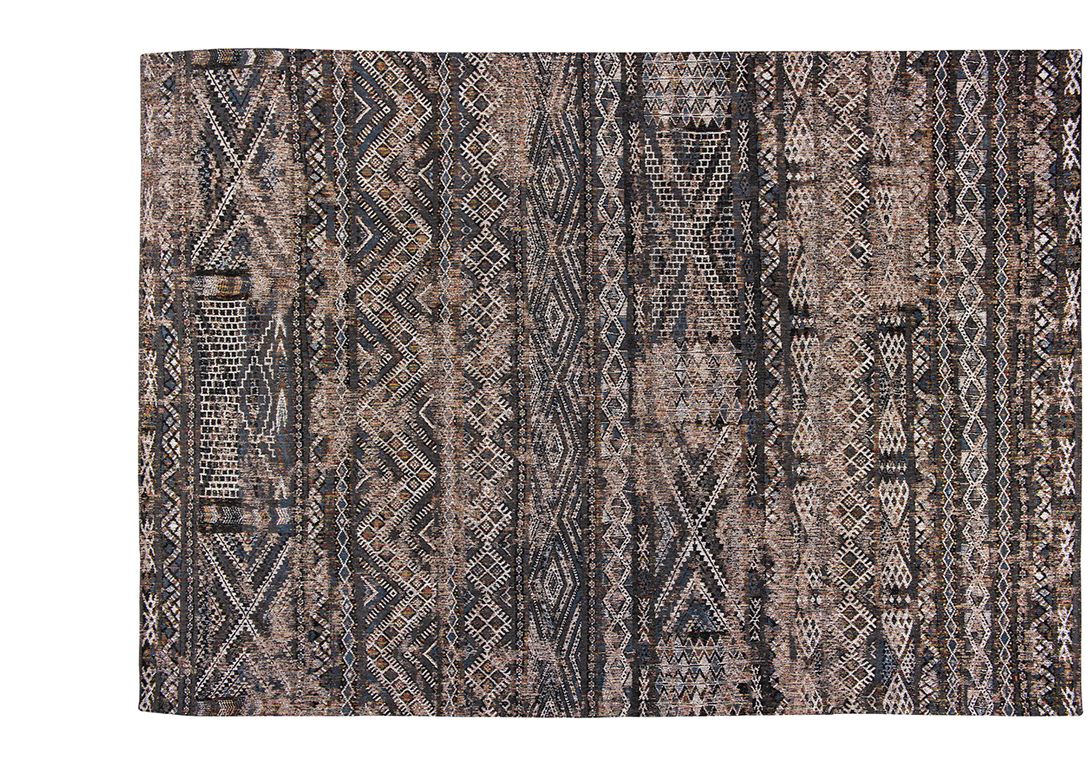 Tapis ANTIQUE KILIM Louis De Poortere, ethnique  noir