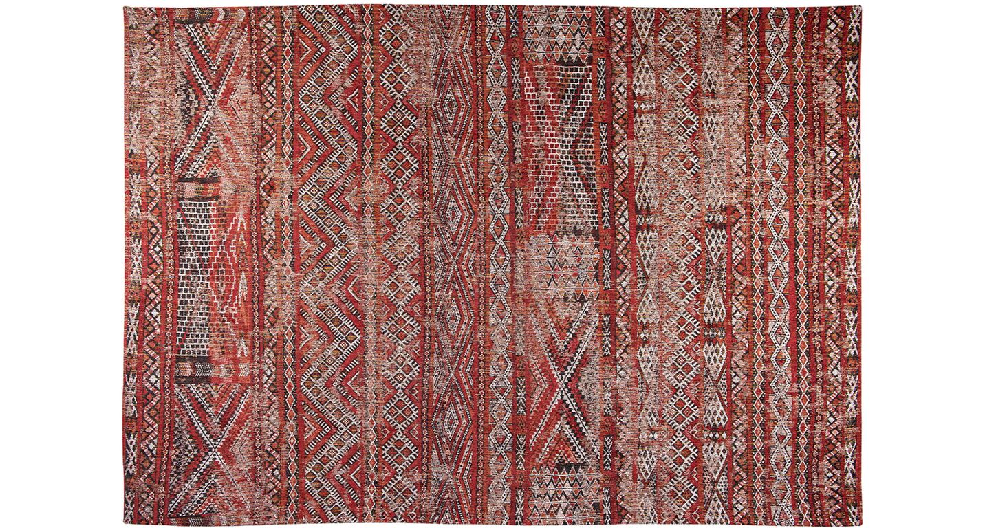 Tapis ANTIQUE KILIM Louis De Poortere, ethnique  rouge