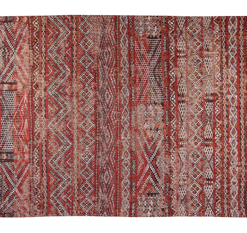 Tapis ANTIQUE KILIM Louis De Poortere, ethnique  rouge