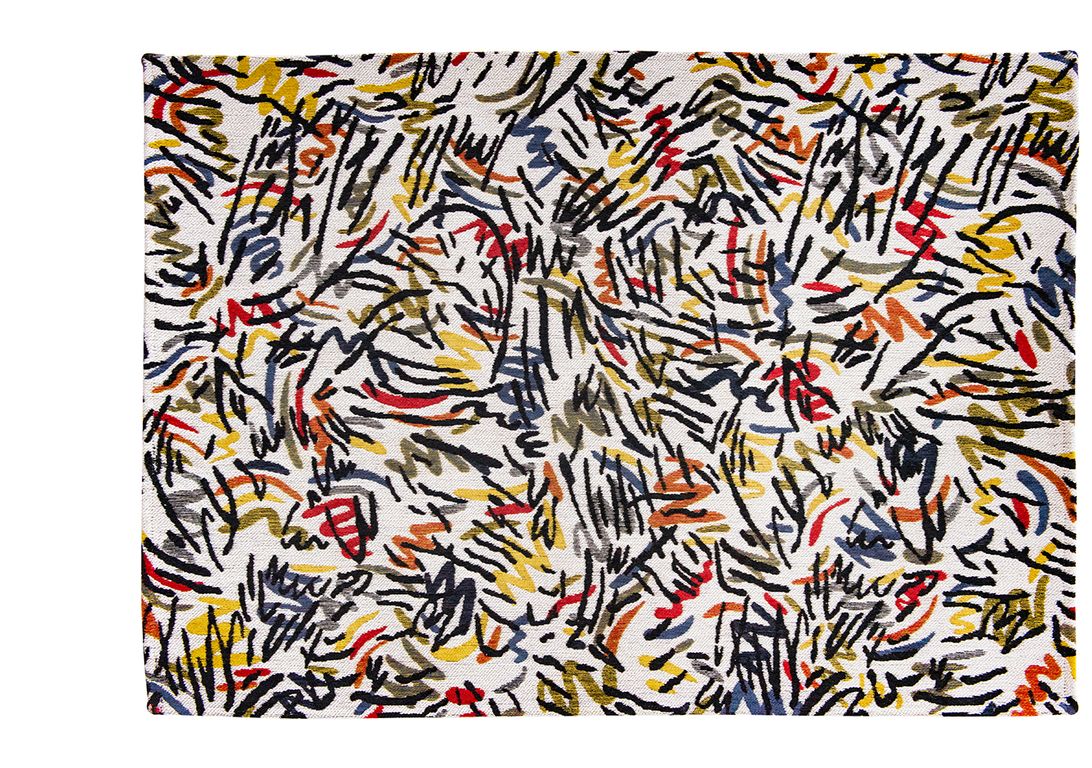 Tapis GRAFFITO Louis De Poortere, graphique  multicolore