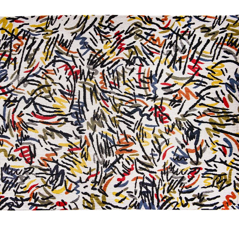 Tapis GRAFFITO Louis De Poortere, graphique  multicolore