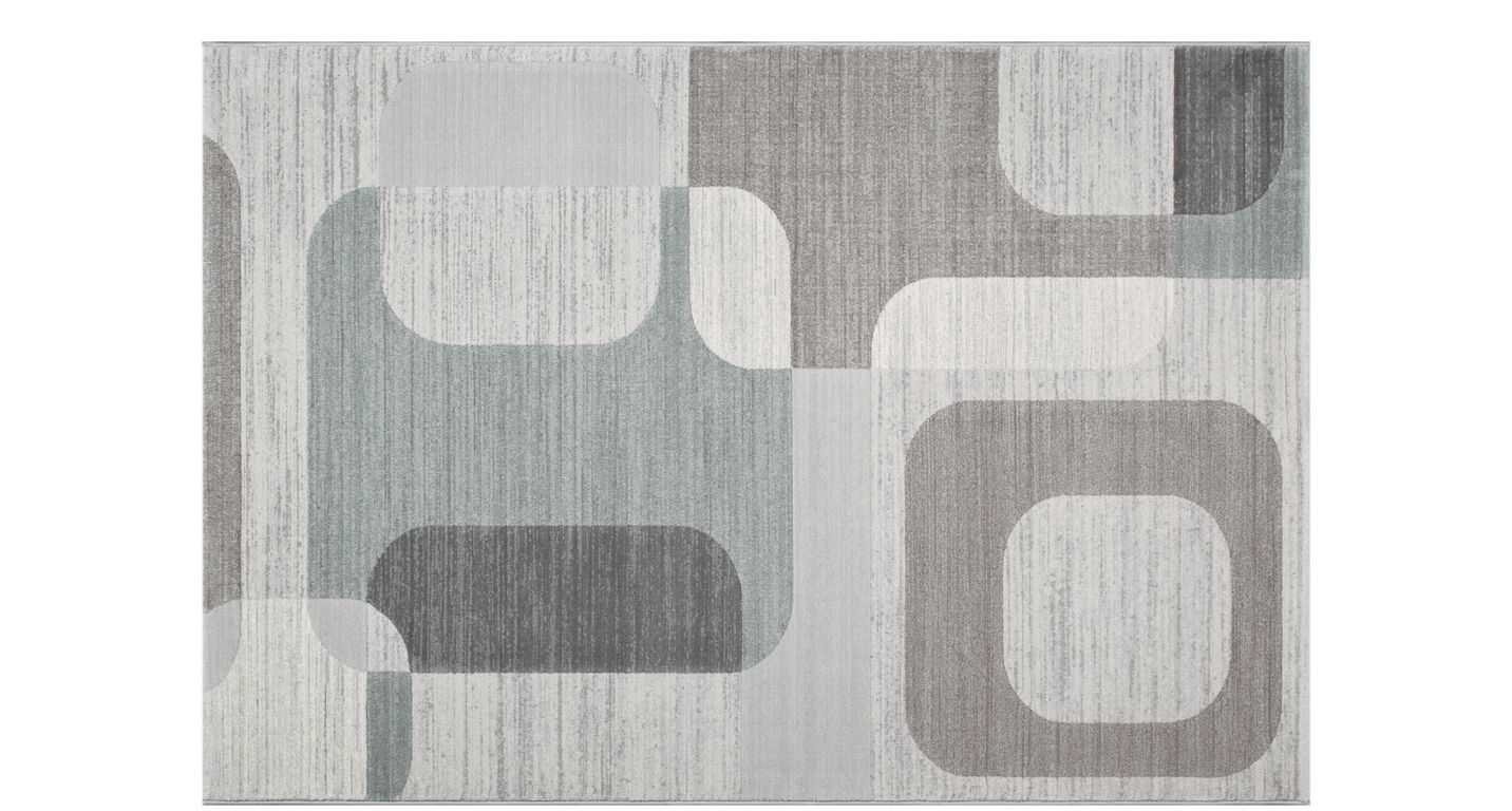 Tapis BAUHAUS , géométrique  gris