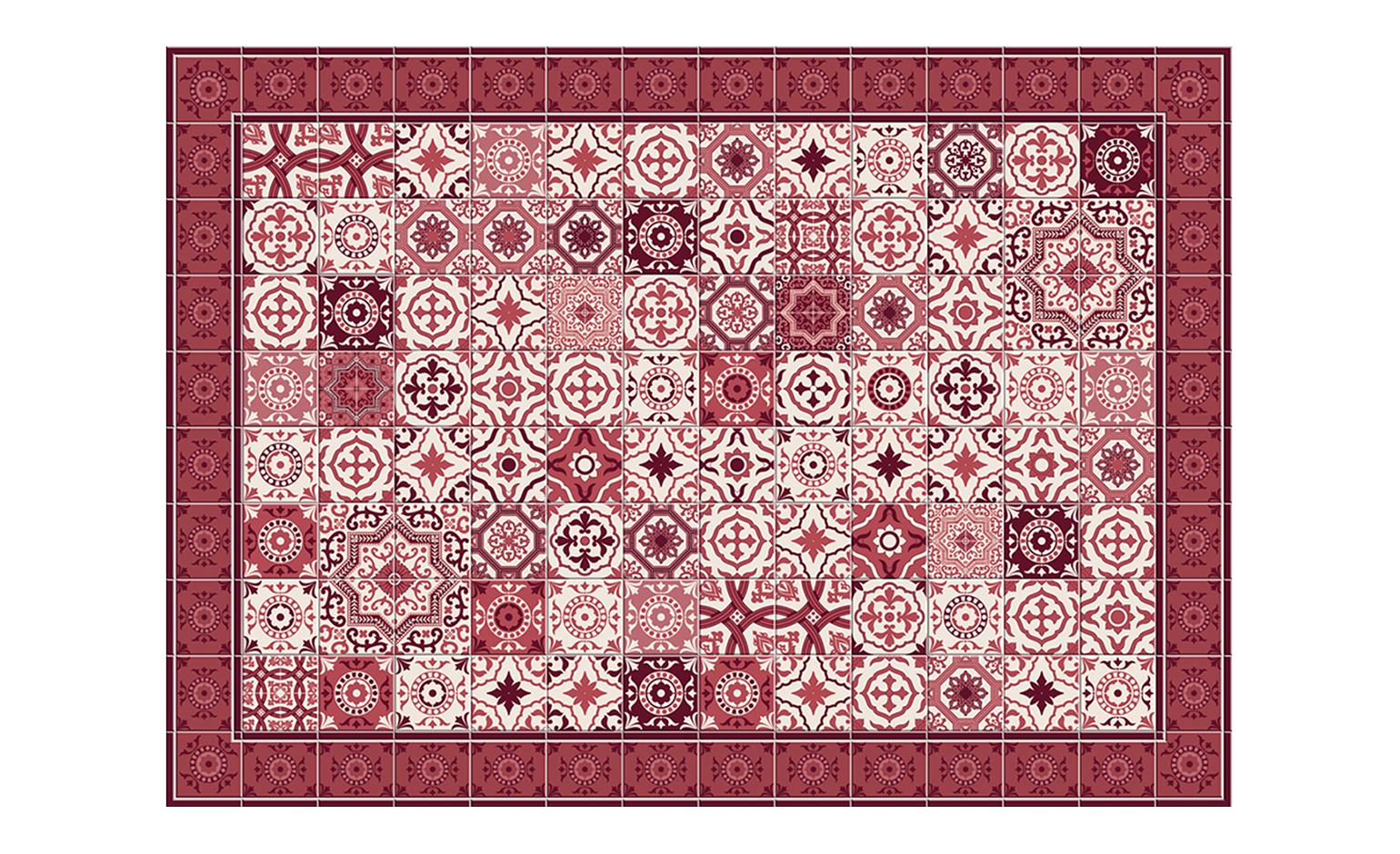 Tapis VIRTUO ROUGE,  rouge
