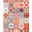Tapis ALLEGRA ,  orange et bleu