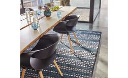 Tapis DOT , géométrique bleu