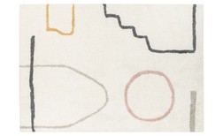 Tapis LISA , géométrique beige, multicolore