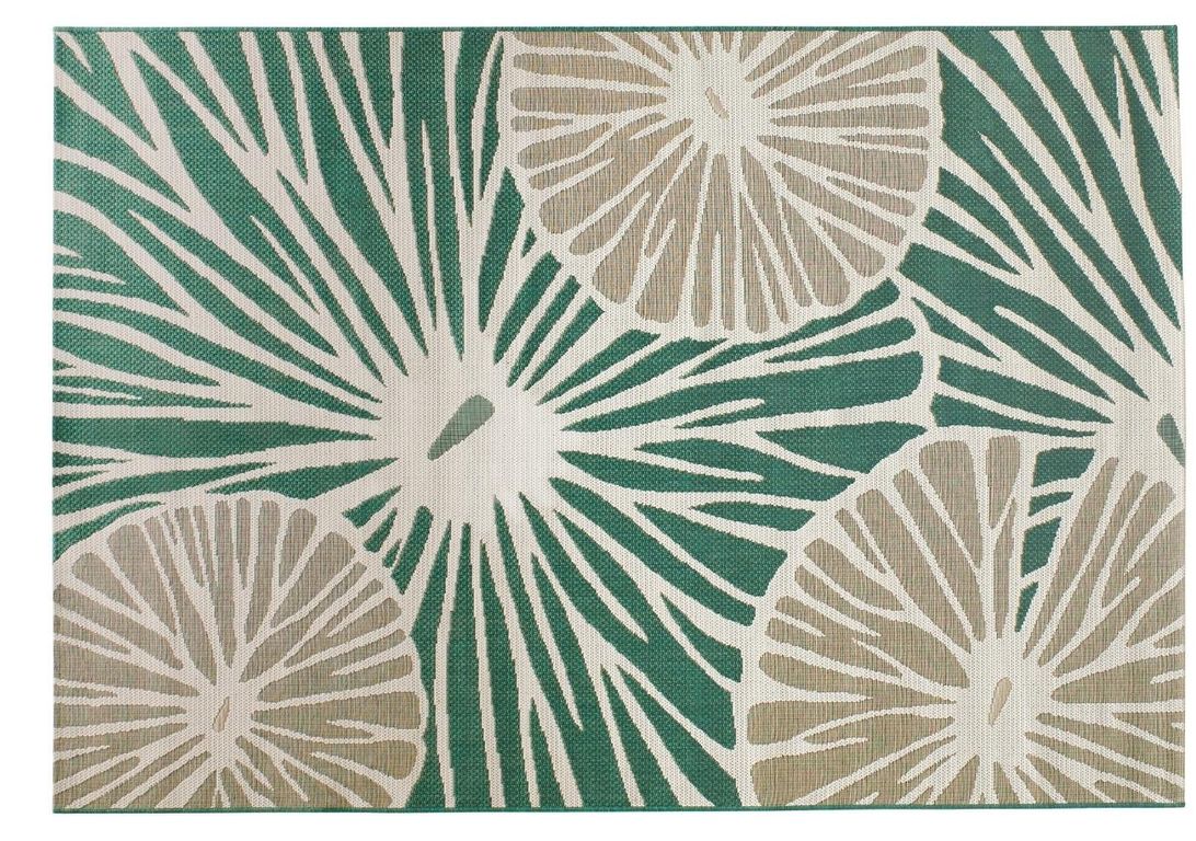 Tapis ELIOS , végétal  vert, beige