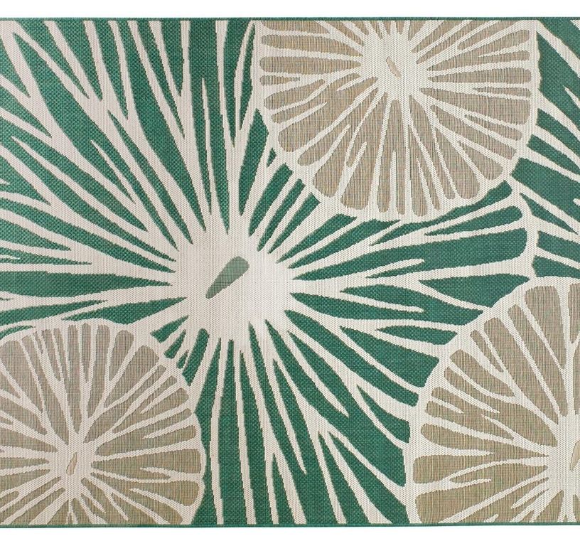Tapis ELIOS , végétal  vert, beige