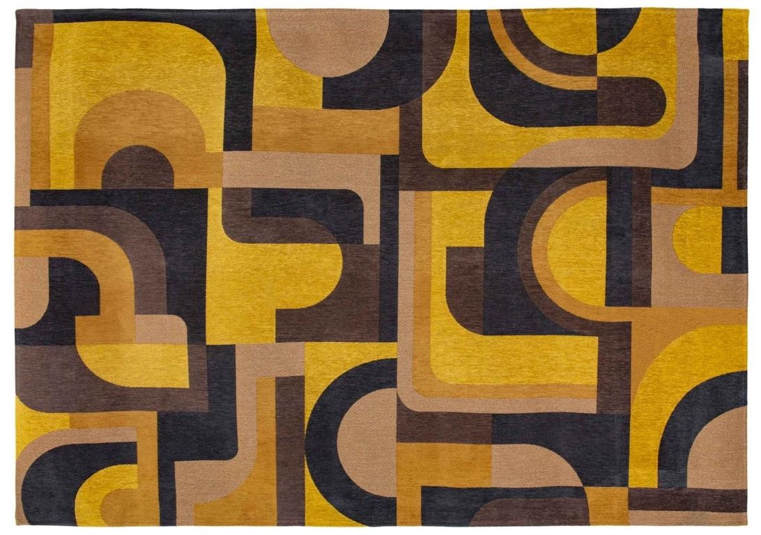 Tapis MODULE Louis De Poortere, géométrique  jaune