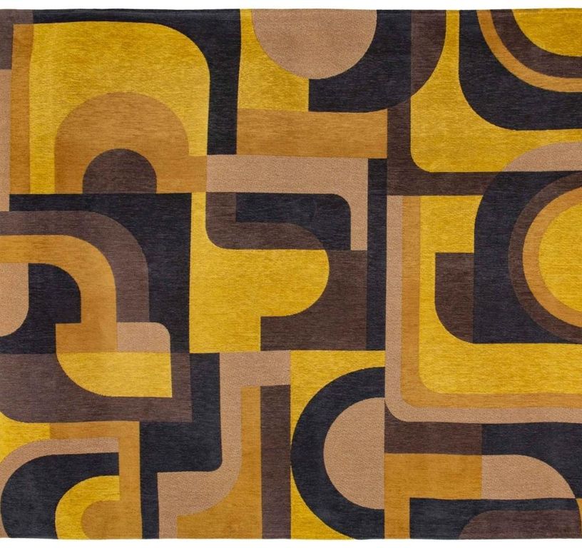 Tapis MODULE Louis De Poortere, géométrique  jaune