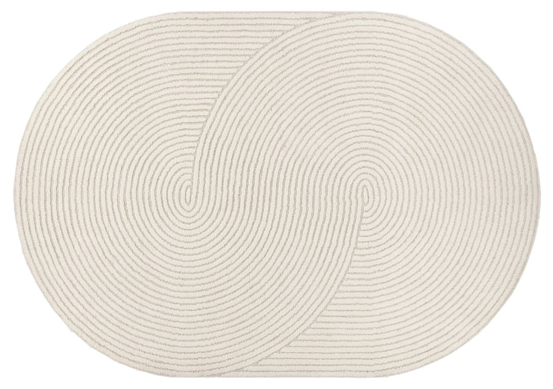 Tapis STELA , géométrique  beige