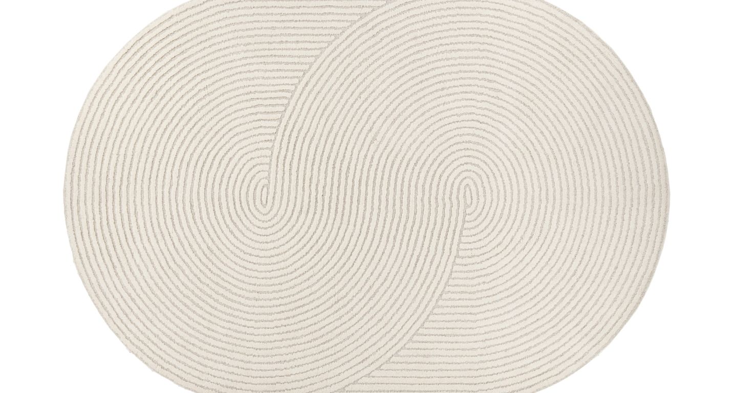 Tapis STELA , géométrique  beige