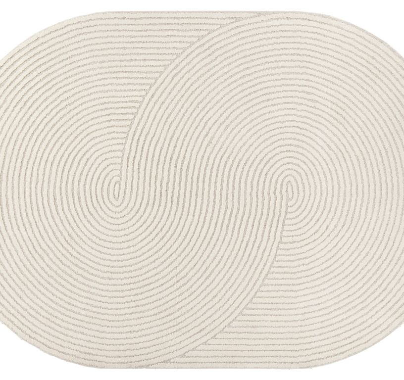 Tapis STELA , géométrique  beige