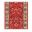 Passage d'escalier AVENUE PERSAN, moquette velours ras, motif Orient, col rouge