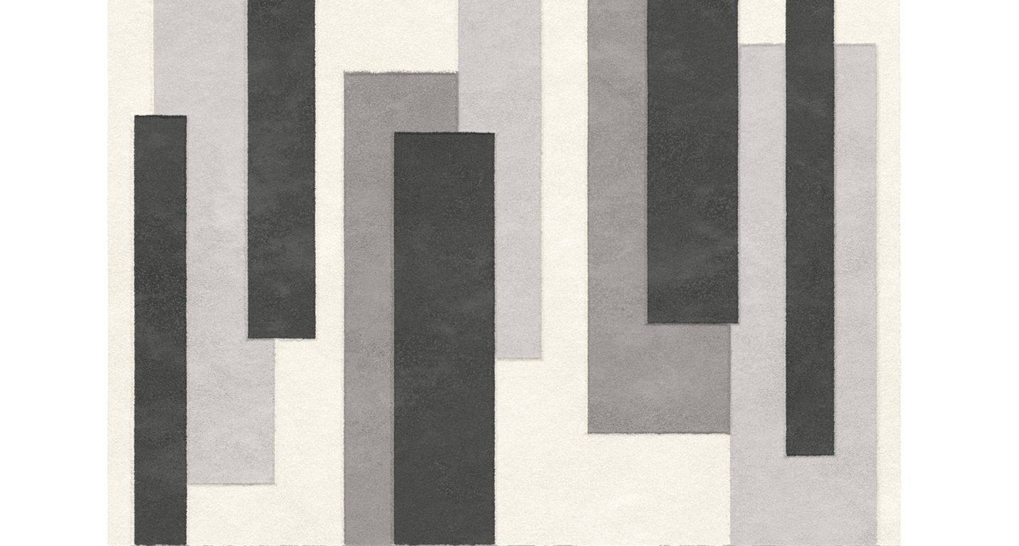 Tapis LACIS , géométrique gris