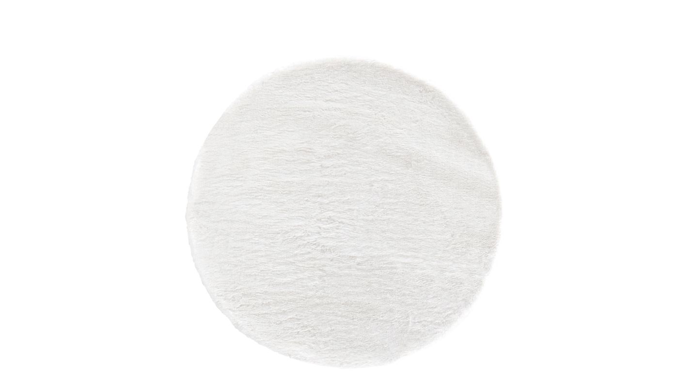 Tapis SWEETY , uni  blanc