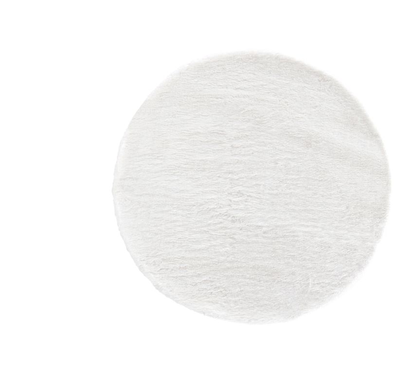 Tapis SWEETY , uni  blanc