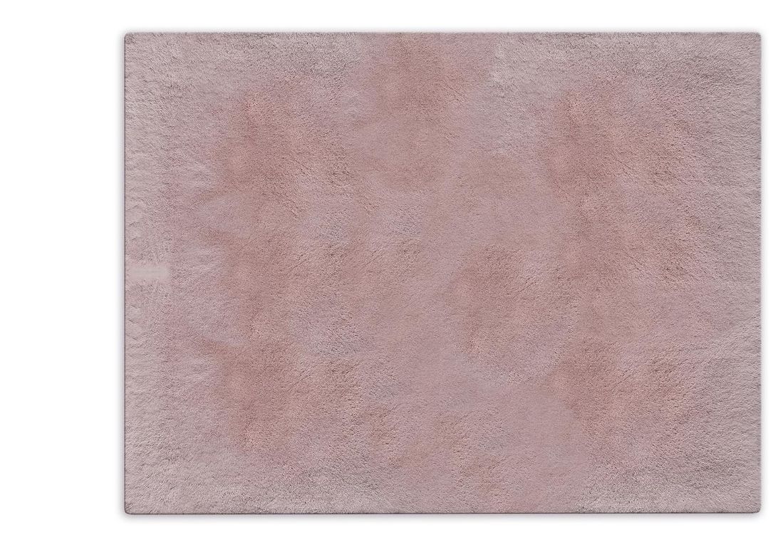Tapis SWEETY , uni  rose poudré