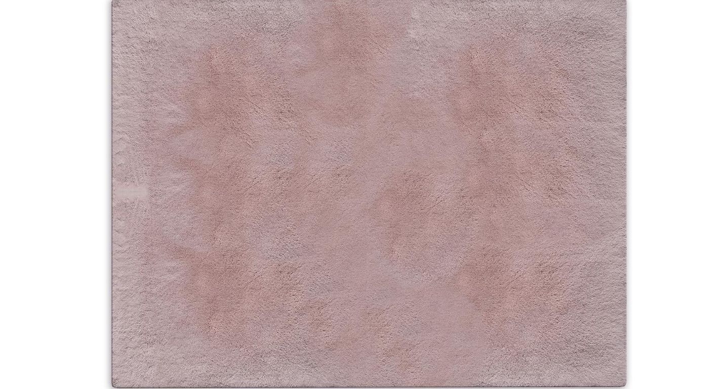 Tapis SWEETY , uni  rose poudré