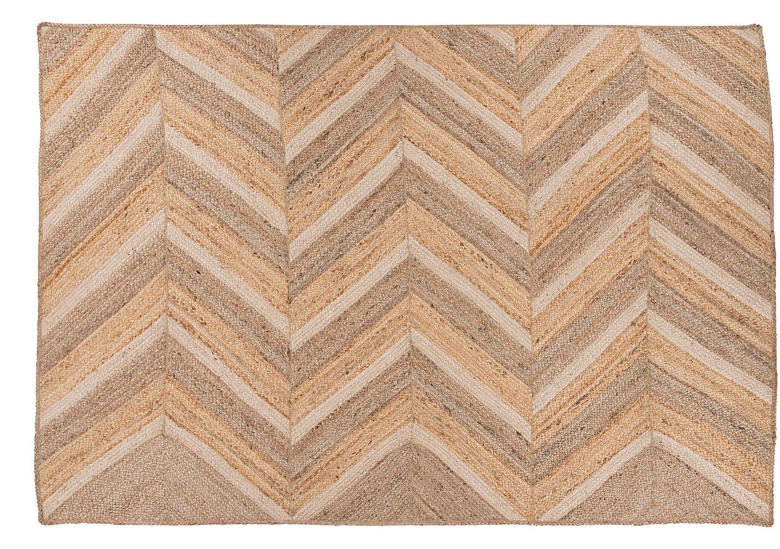 Tapis DARIO Papilio, chevron marron, beige