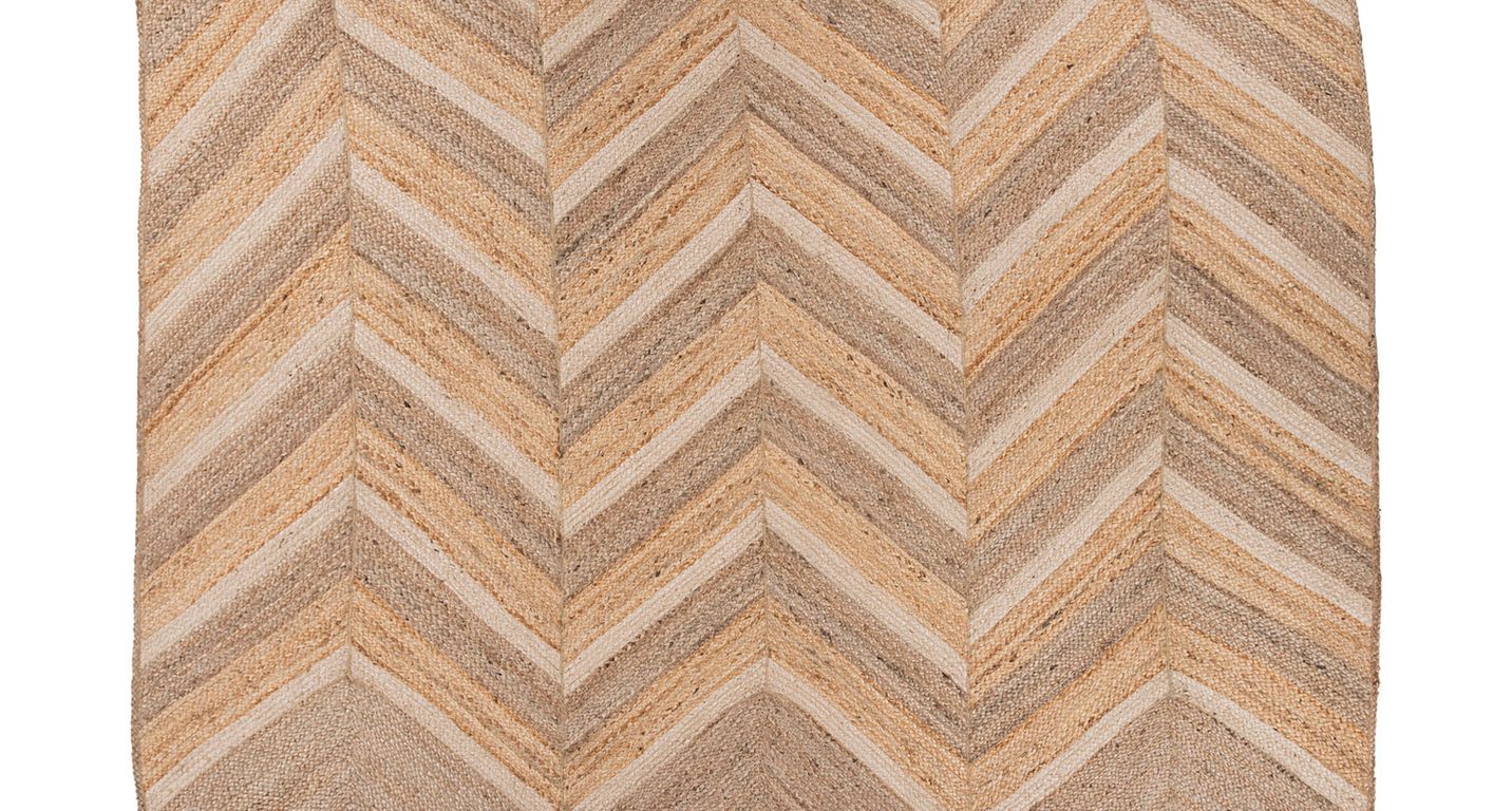 Tapis DARIO Papilio, chevron marron, beige