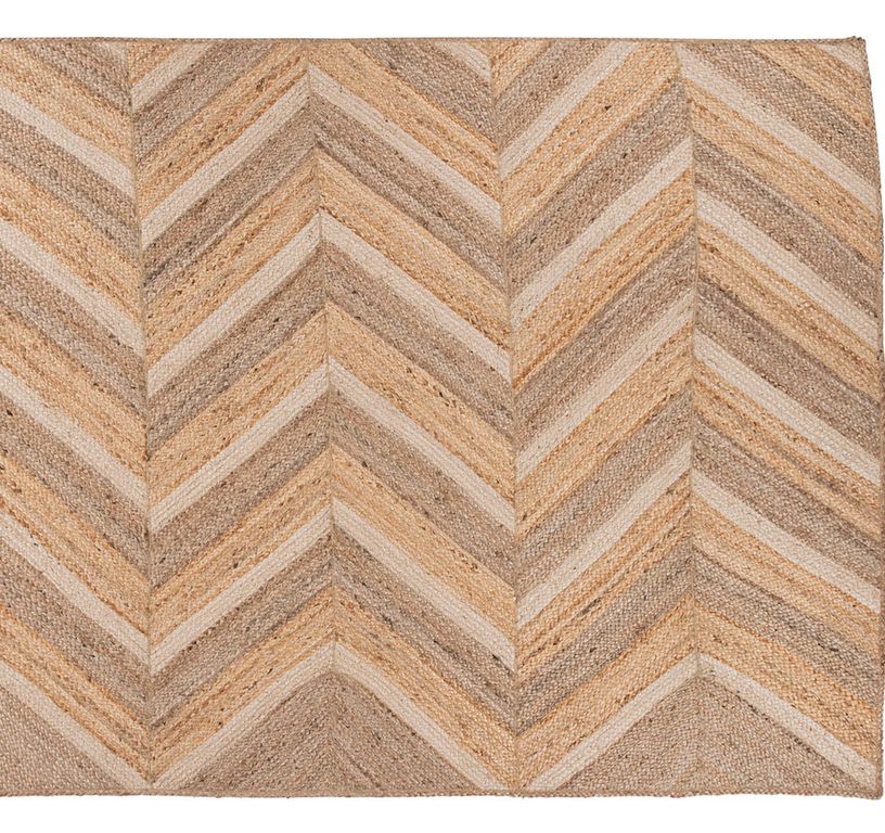 Tapis DARIO Papilio, chevron marron, beige