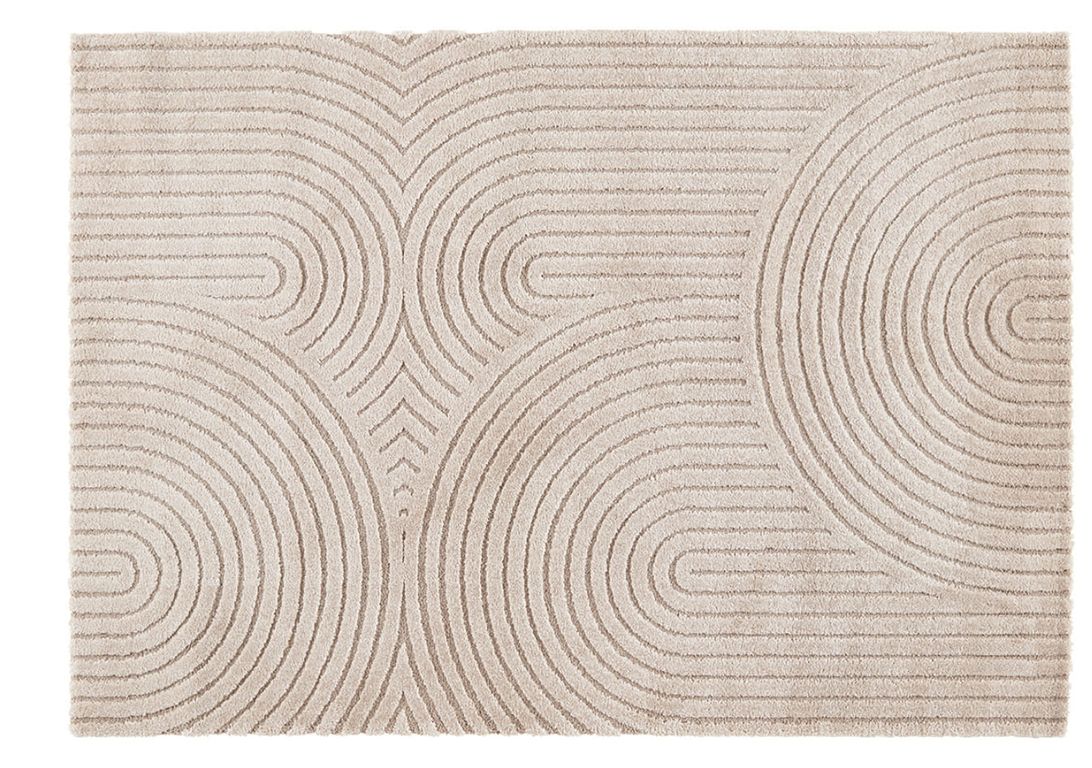Tapis NATIVE , géométrique  taupe